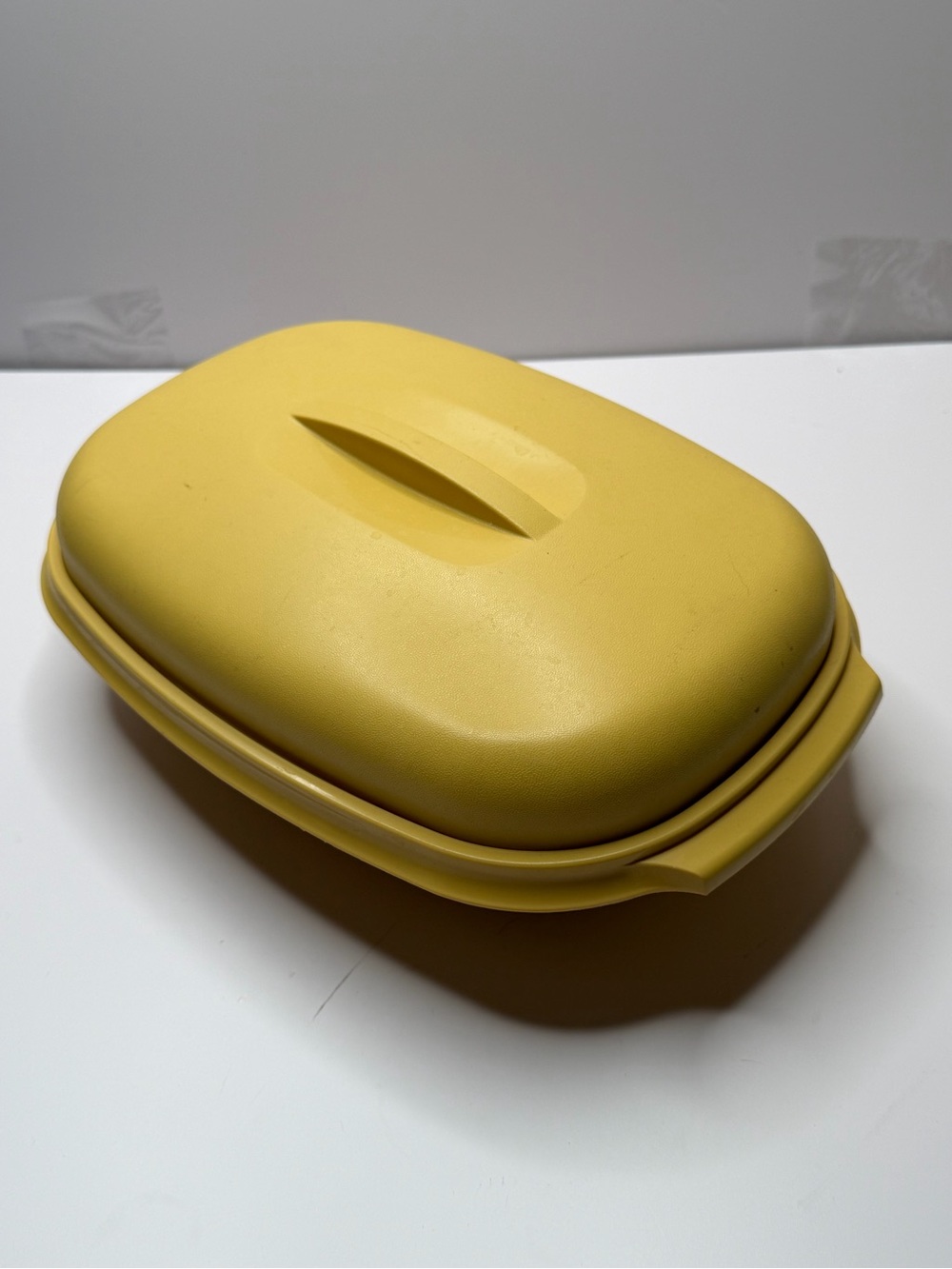 Vintage 1970's Tupperware Harvest Gold Vegetable Steamer
